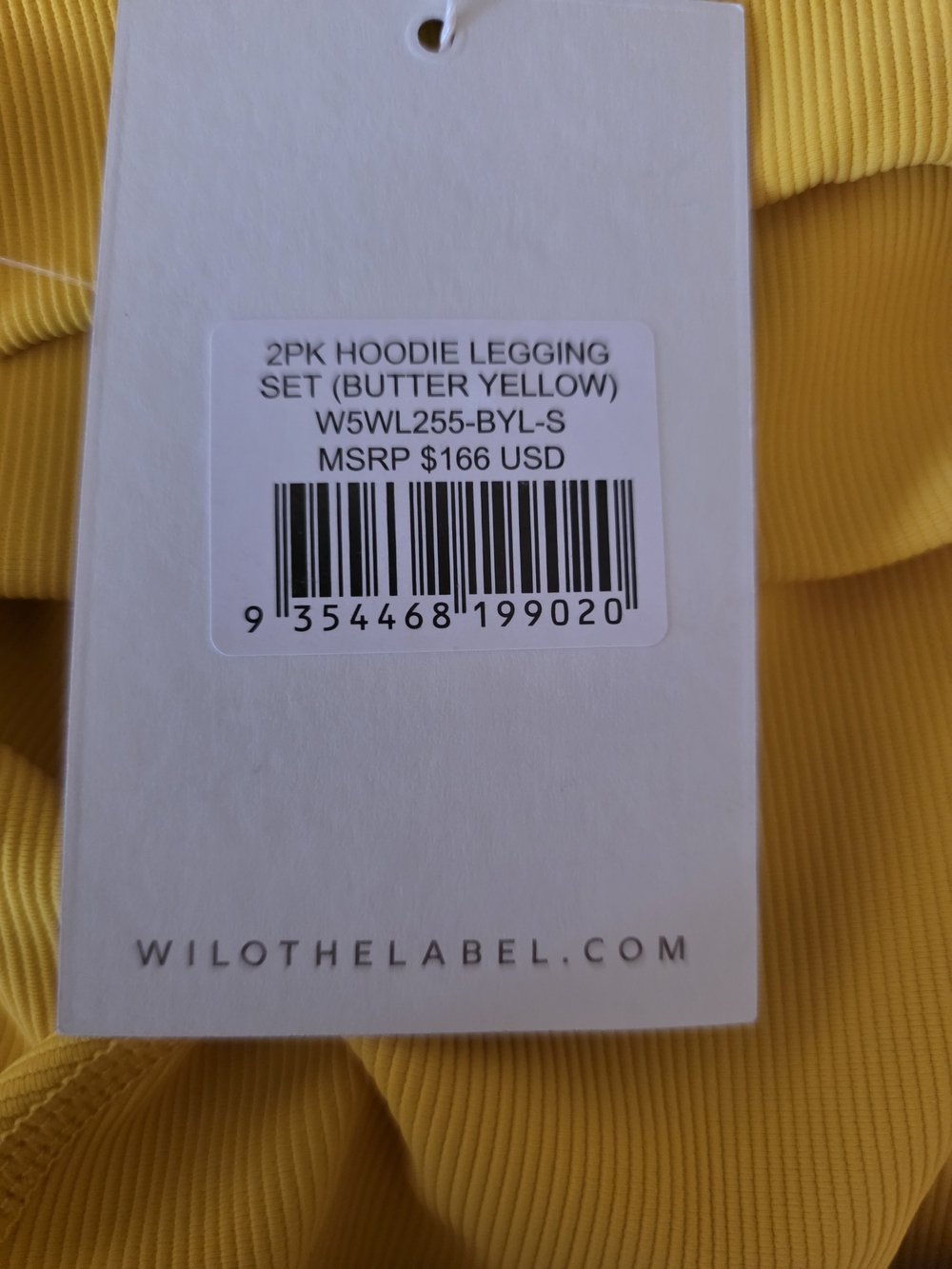 Womens WILO High-Waist Yellow Leggings Size S - Picture 4 of 4